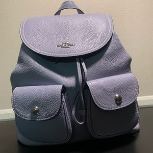 Unwrapped baby blue coach backpack/ purse